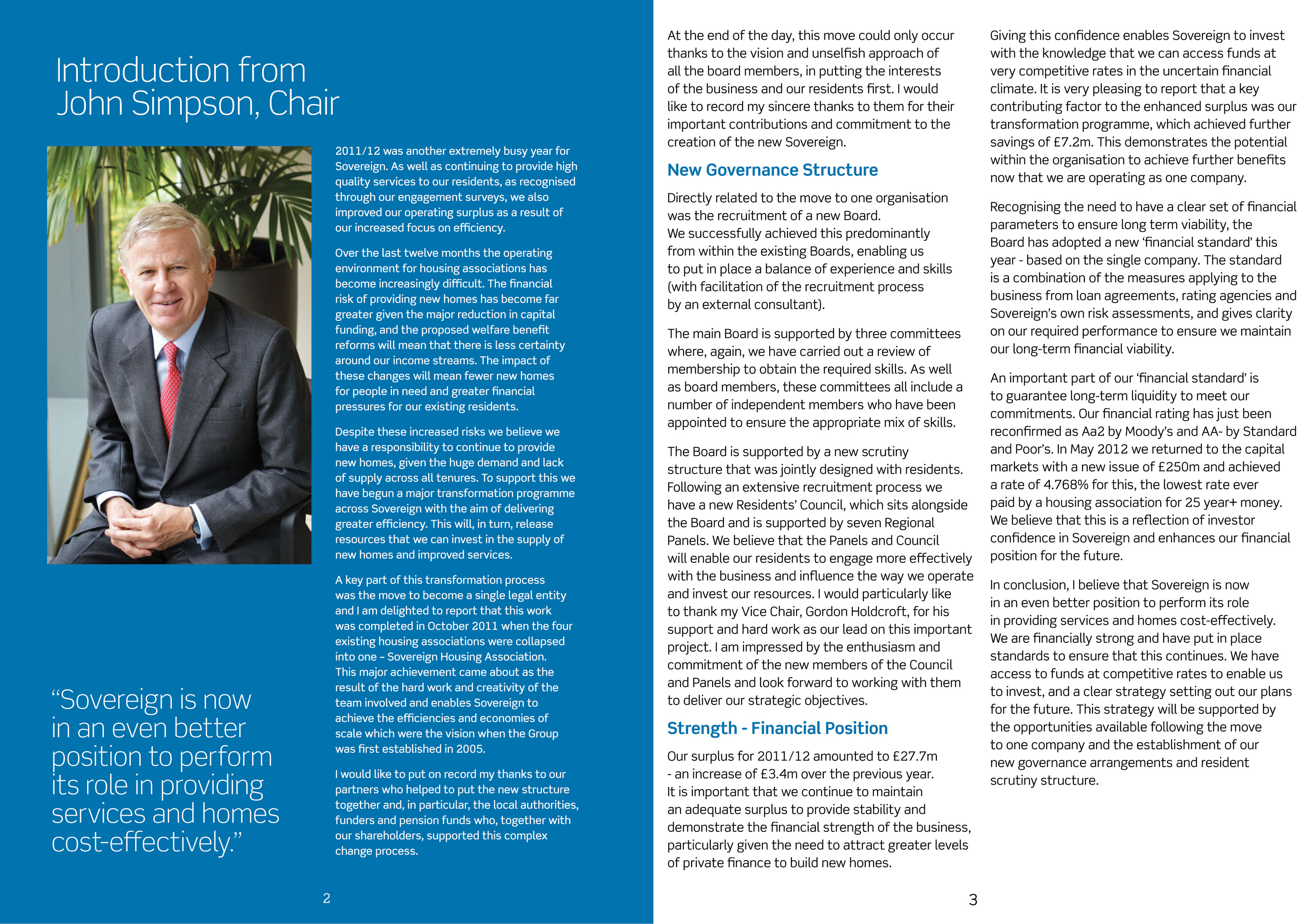 Annual Report sample spread