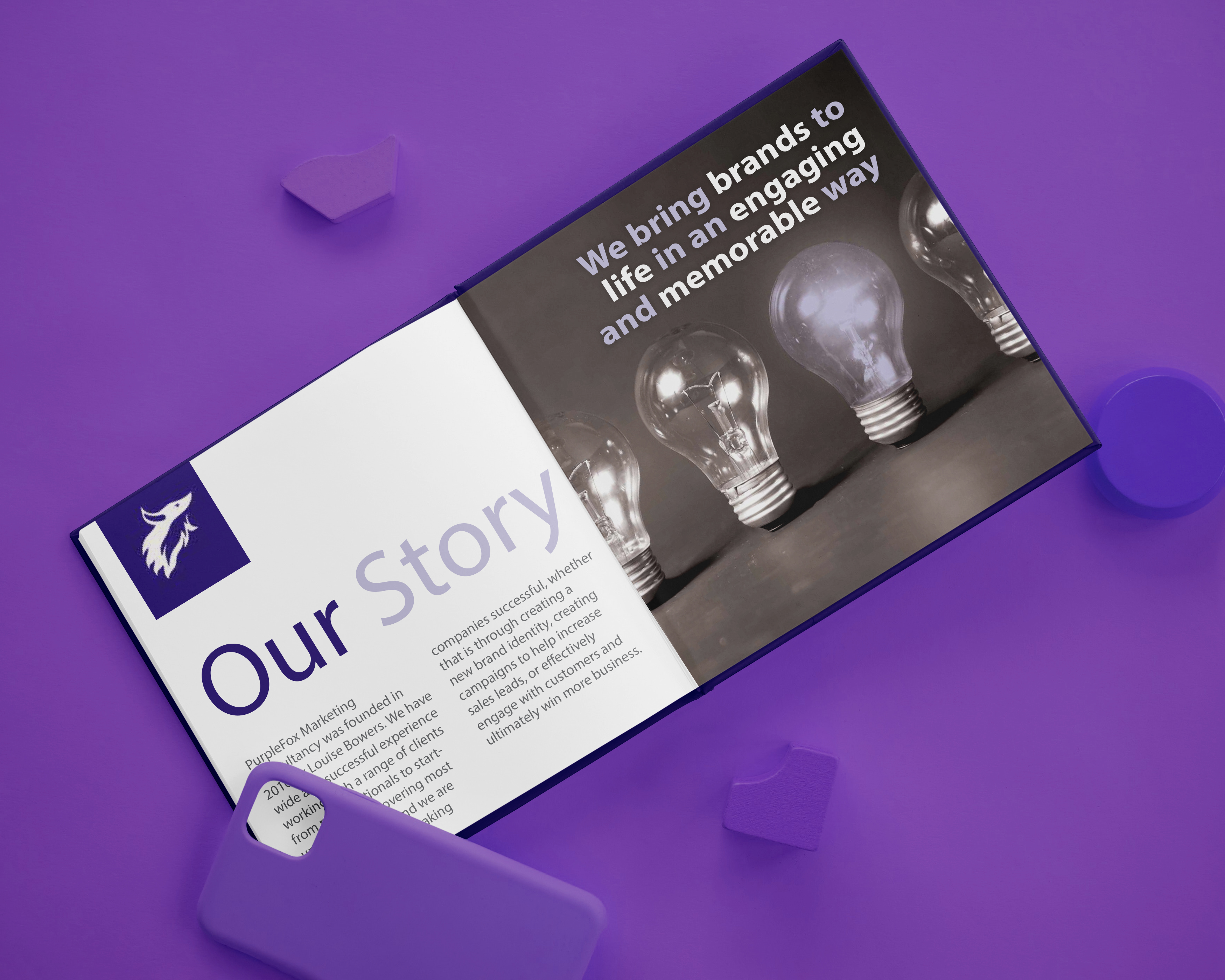 PurpleFox Booklet mock up