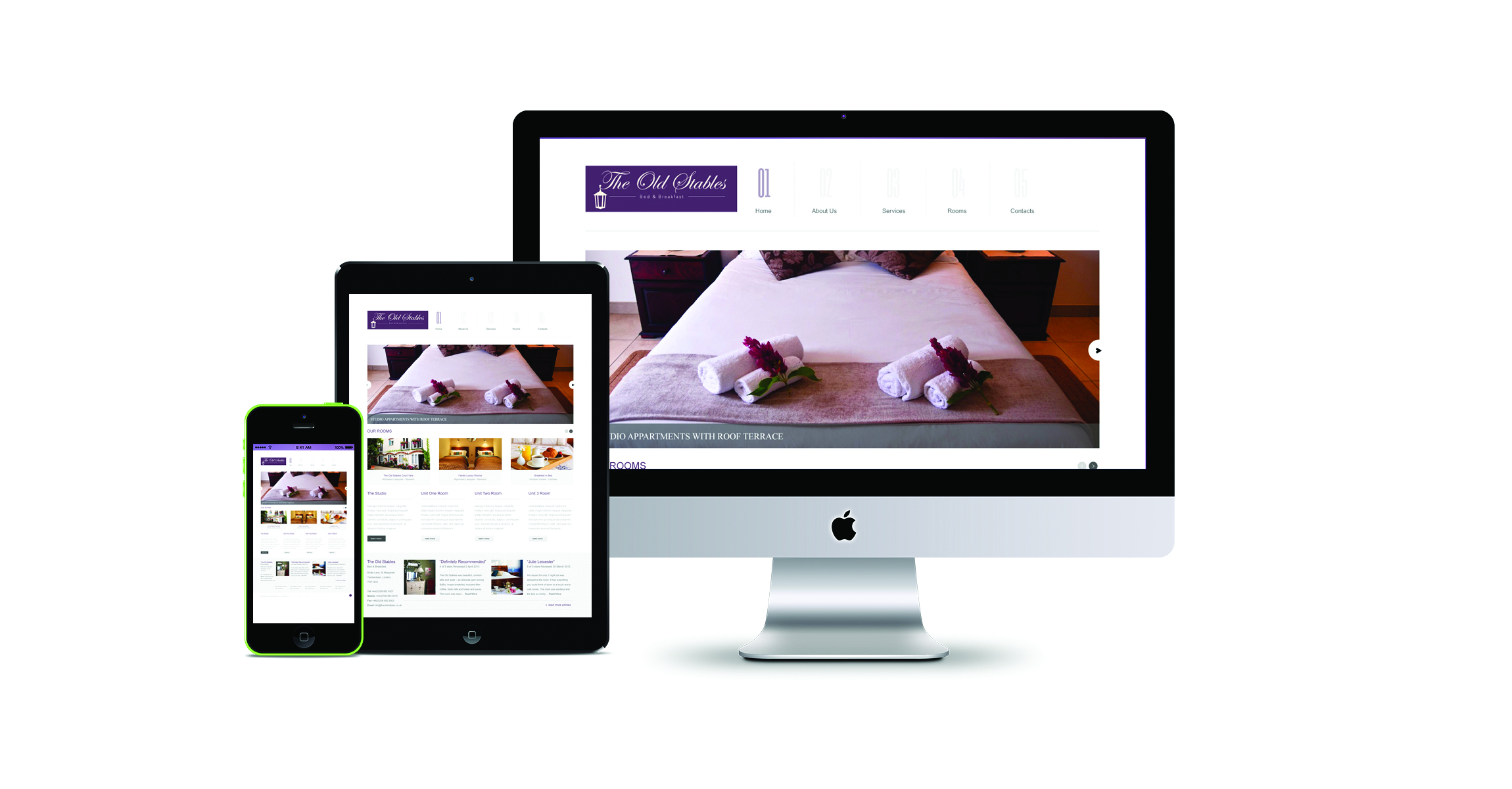 Website mock ups
