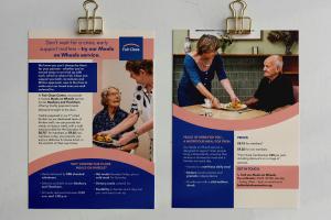 Flyer for meals on wheels