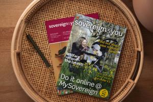 Sovereign & you magazine redesign compared to old design